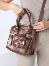 Handtas Vintage Leder Paul marius Roze vintage S-vue-porte